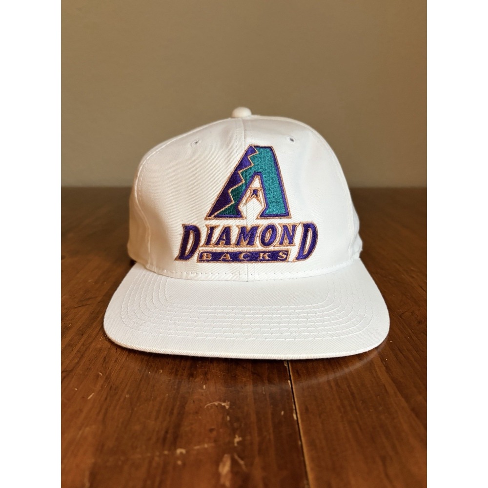 Vintage Arizona Diamondbacks Hat Cap Snap Back White Sports Specialties Mens 90s